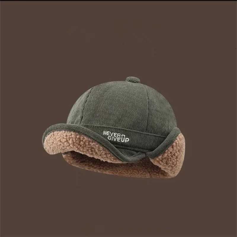 Sheep wool thicke warm duck tongue ear protection hat for men and wen autumn and winter thicke cycling i Feng hatW251023
