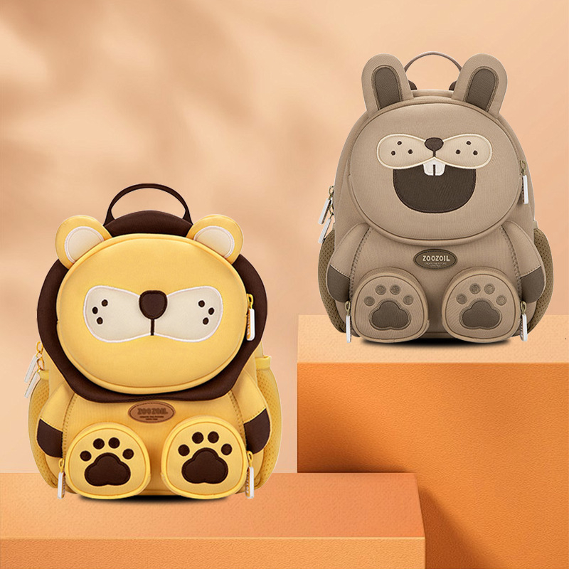 New Forest Animal Designer Children's Backpack Boys and Girls Kindergarten Baby Travel Backpack Fashion Breathable Backpack