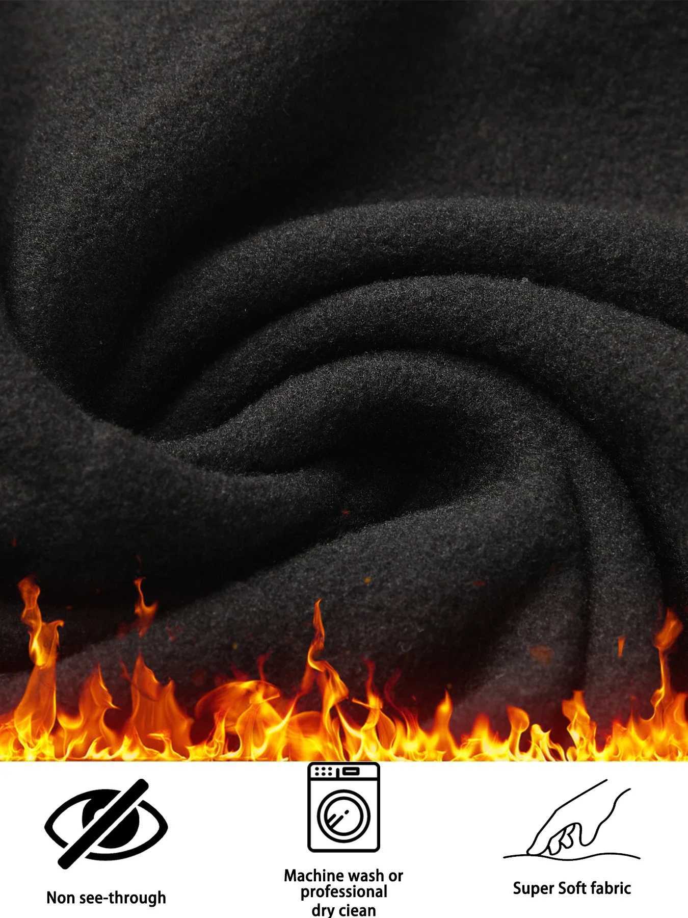 Womens Thermal Fleece Lined High Waisted Leggings Workout Winter Warm Thick Tights Soft Yoga PantsT251023