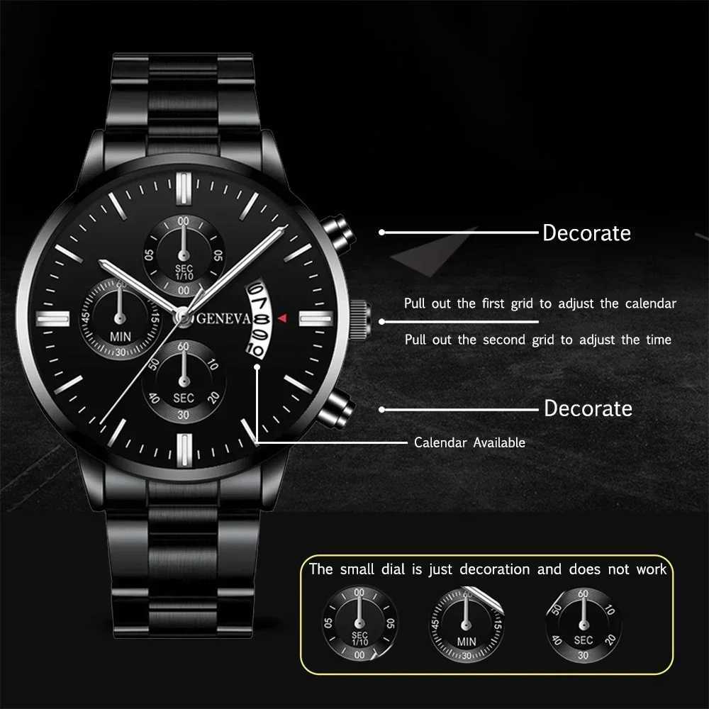 New Business Casual Watch Luxury Fashion Watches Men Stainless Steel Quartz Wrist Watch for Man Relojes Para HombreL251023