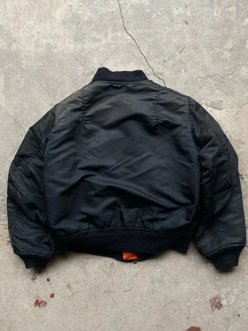 Hiphop Trendy Casual Loose Streetwear Flight Jacket Men Gothic Punk Harajuku Retro y Multipocket Warm Cotton Coat 251023