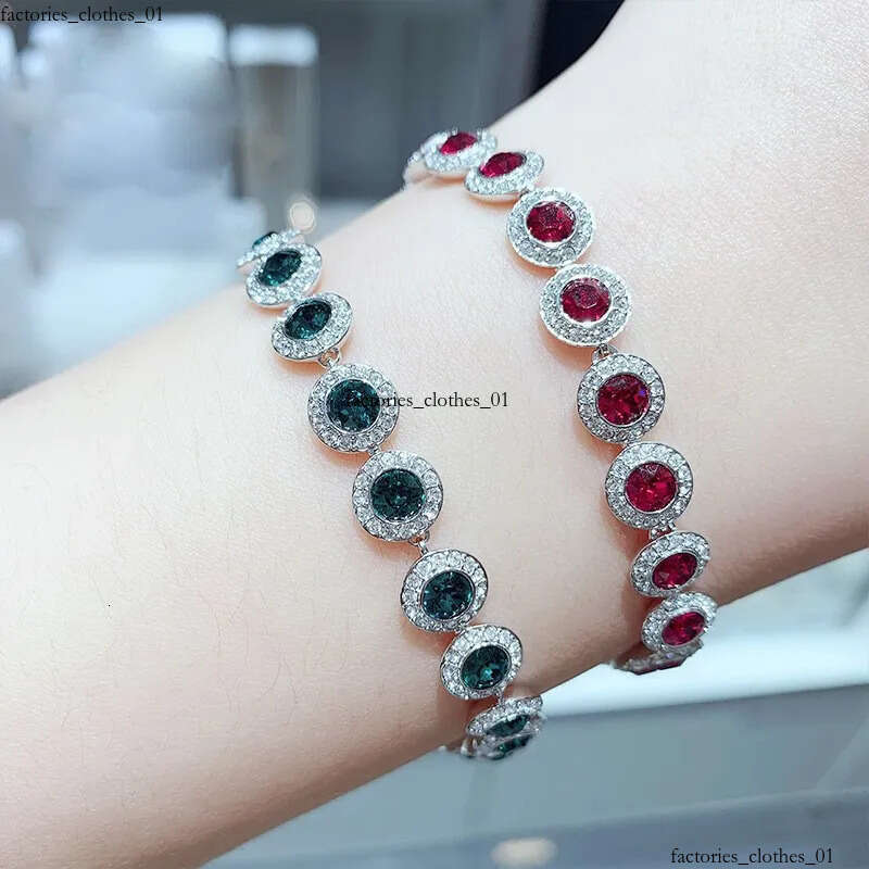 Necklaces Bracelets Designer Tennis Bracelet Women Men Iced Out Plated Gold Sier Crystal Green Blue Dia Necklace Mens Chain Luxe Jewelry Woman Gift wi