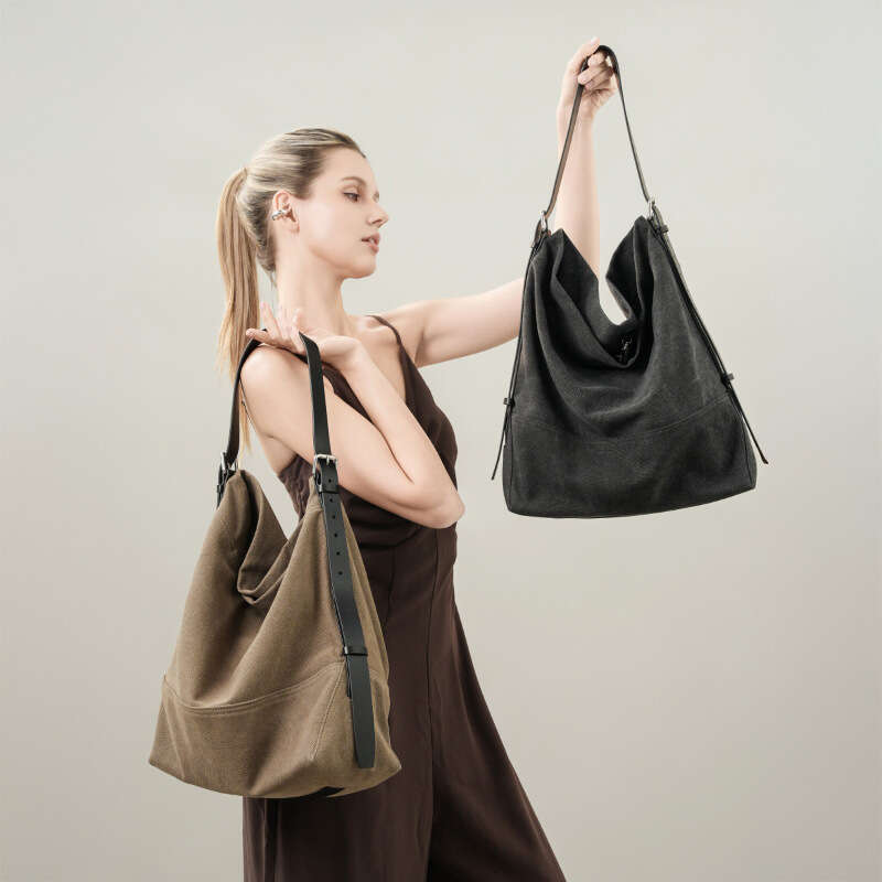 Luxury bag Jennie Same Cowhide Women s Commuting Tote Korean Lazy Style Large Capacity Thickened Wear resistant Canvas Bag