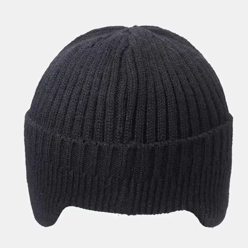 New Winter Men Hat Outdoor Ear Protection Warm Thick Bicyc Knitted Scarf Windproof Visors Baseball MaW251023