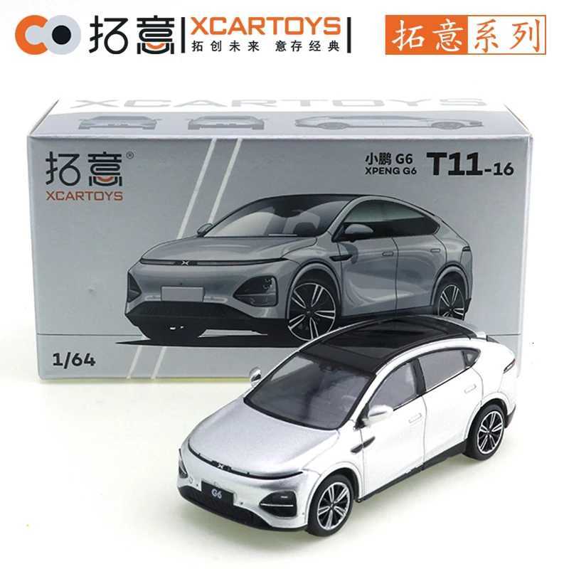 XCARTOYS 164 Xopeng G6 Star Moon Silver Car Alloy Toys Motor Vehicle Diecast Metal Model Kids Xmas Gift Toys for BoysT251023