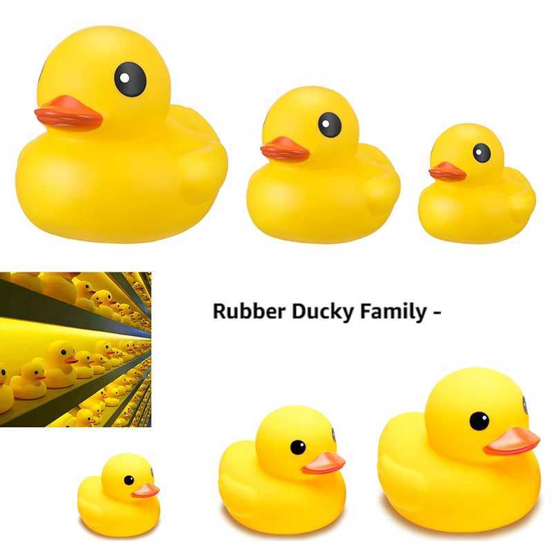 Giant Rubber Yellow Duck Rubber Duck Family Small and Large and Giant Duck Toys for Shower Birthday Beach Summer Pool Party Fav J251023