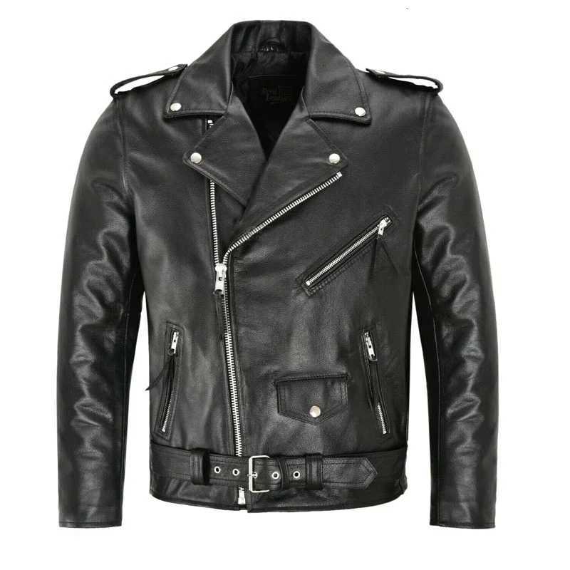 Casual Jackets Men PU Leather Streetwear Blazer Jacket Men Outerwear Motorcycle Fashion Slim Fit Leather CoatLeather Jacket W251023