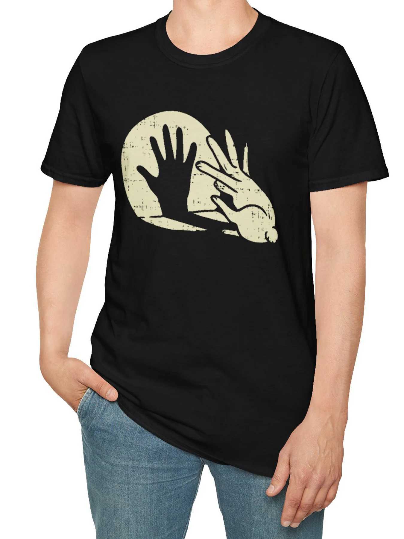 Summer Black Mens Hand Drawn Printed Round Neck Tshirt Lightweight Breathable Fitness Daily Leisure Outdoor Short SleevedXJ251023