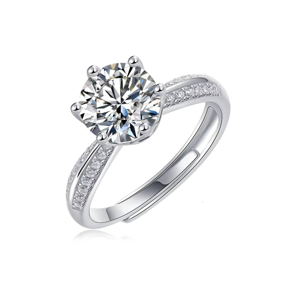 Nabest Luxury 925 Sterling Siver GRA Certified VVS D Color Moissanite Ring Engagement Wedding Rings Fine Jewelry Wholesale