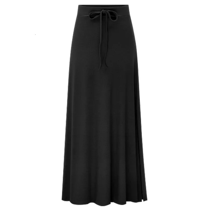 Plus Size Womens Clothing Fashion Knit Skirt Female Highwaisted Long Split Aline Skirt Comforts Women Skirt 251020