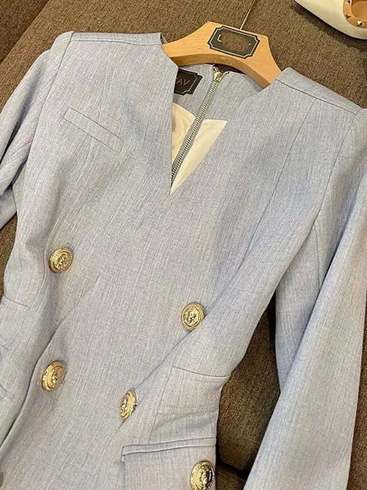 Autumn Professional Dress Small Fragrant Elegant Blazer Highend Feel Slimming Waist Cinching Suit Skirt for Women 251020