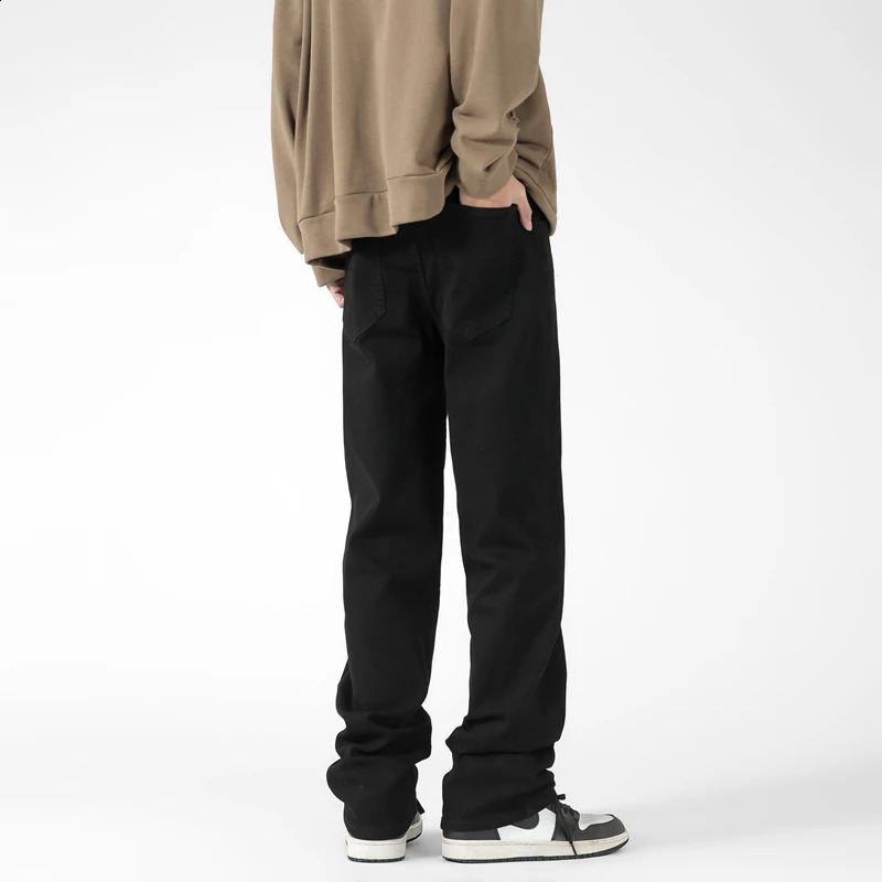 Autumn white loose wide leg baggy pants Men grey deni mens oversize y2k black big boys jeans for man washed straight brown 251018