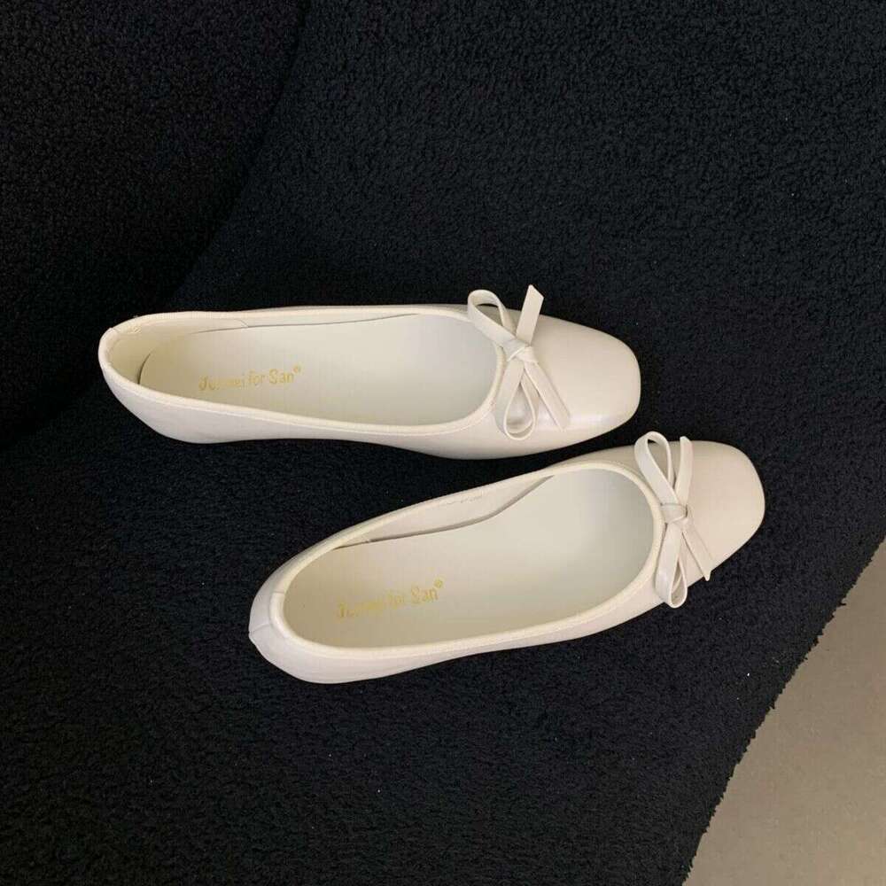 Evening Breeze Gentle Bowknot Loafers Commuter Height Increasing Spring Summer Designer Shoe French Style Soft Sole Single Women's Shoes