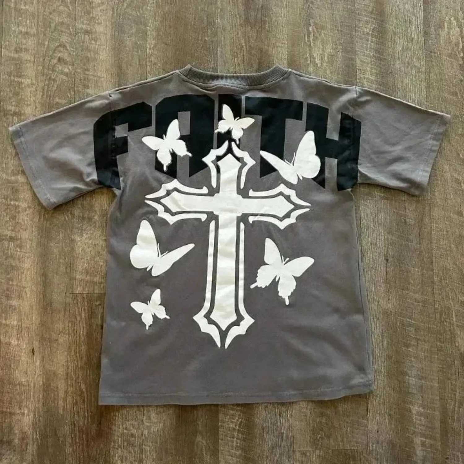 Mens fashion new breathable round neck Tshirt personalized graffiti print pattern outdoor casual topXJ251023