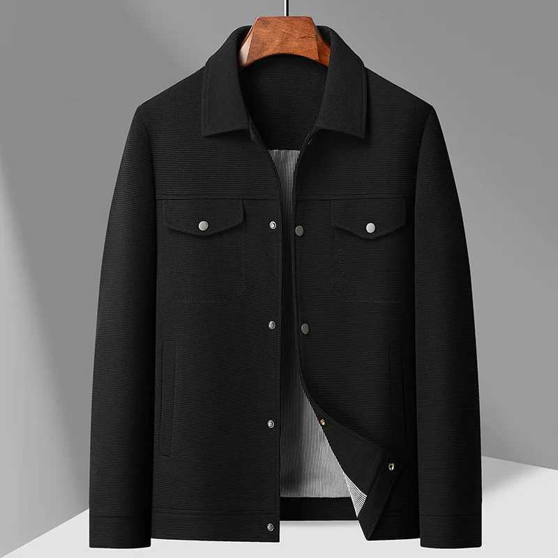 New Mens Fashion Classic Business Travel Trend Solid Color British Style Outdoor Travel Work Executive Casual Jacket W251023