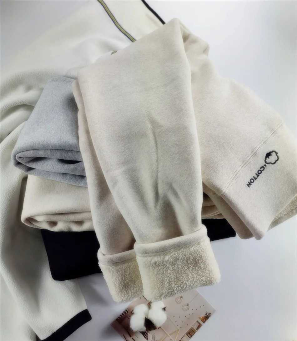 2024 Winter Thermal Leggings Women 15 Velvet Cotton Slim Tights Fleece Pants Stretch Thick Warm Skinny Leggings For WomenT251023