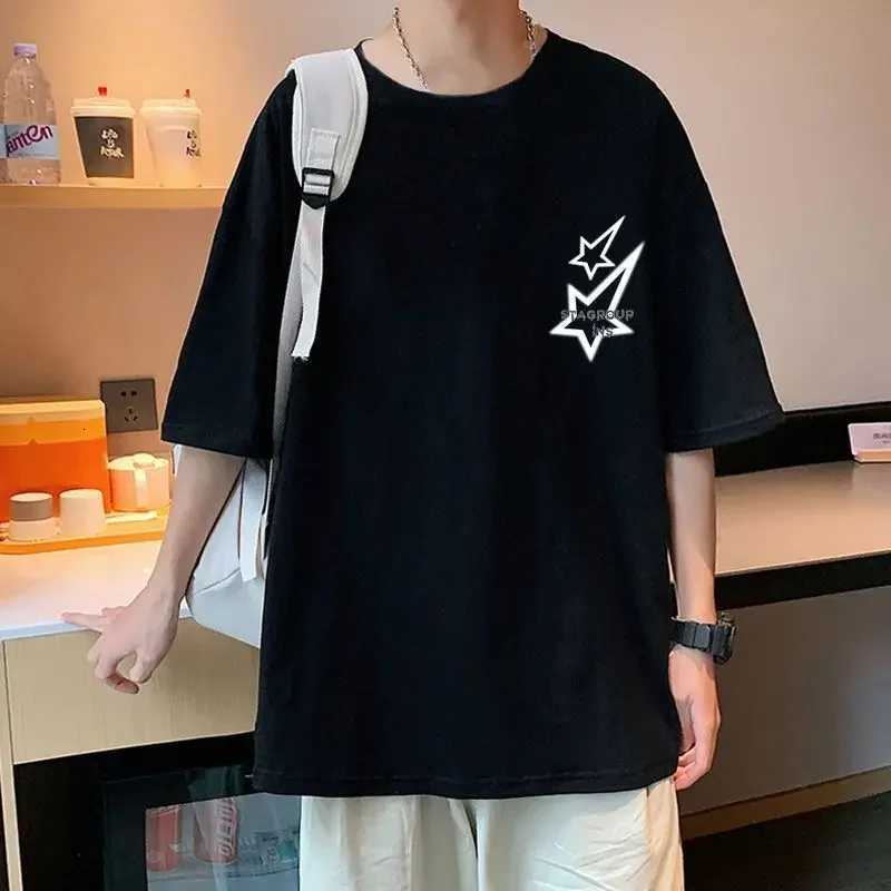 American retro star fashion brand pure cotton shortsleeved Tshirt for men and women summer loose ins trend halfsleeved shirtsXJ251023