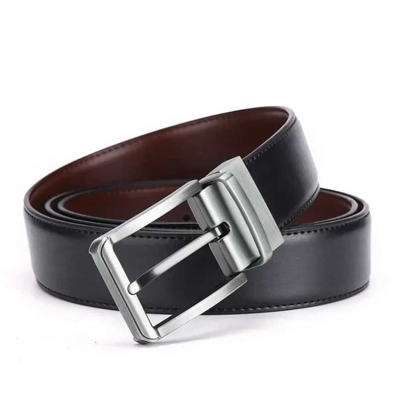Belt for Men Business Doublesided Alloy Pin Buckle Belt for Jeans Casual Waist Belt JeansXJ251023