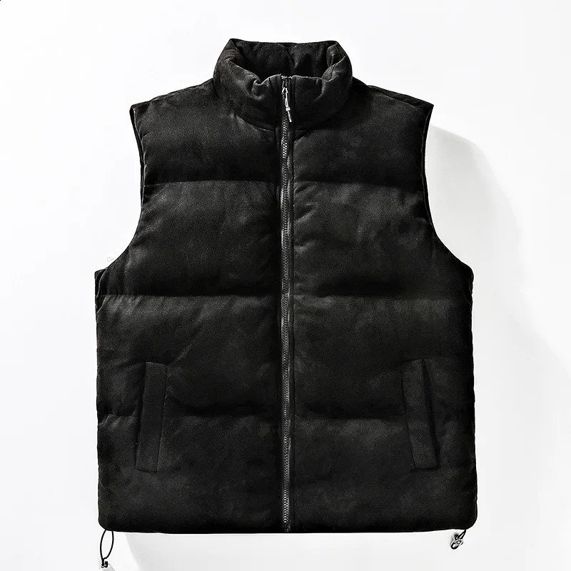 Autumn and Winter Loose Suede Vest Jacket for Couples Comfortable ThickWarmStand Up CollarHighquality 251023