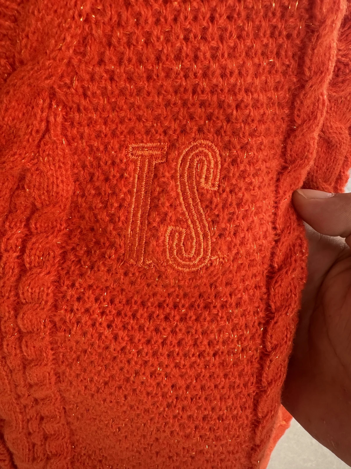 TS Merch The Life Of A Showgirl Orange Cardigan Long Sleeves Sweater For Woman Knitwear Winter Outfit Coat Ladies clothes 251022
