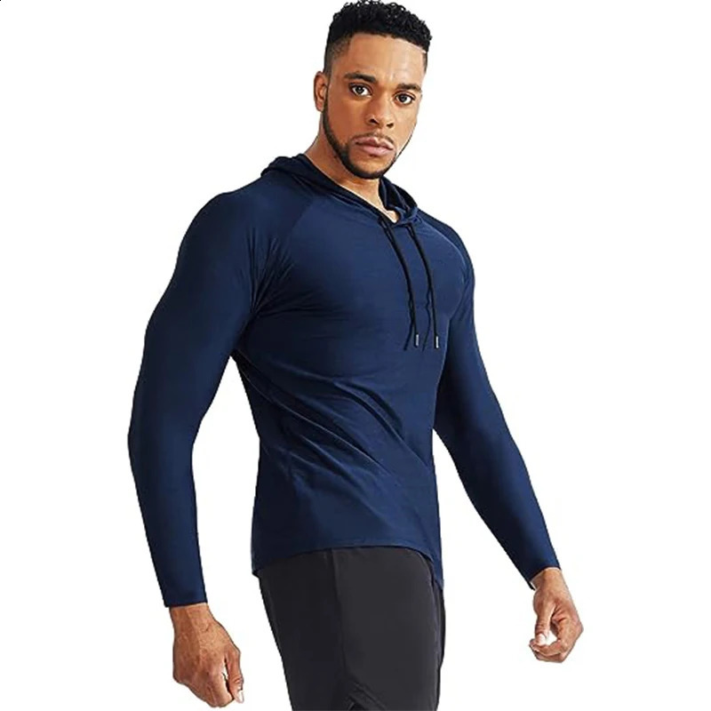 Sport Hoodies Jacket Men Gym Fitness Muscle Sweatshirt Sportswear Workout Athletic Pullovers Training Running Tracksuirts 251023