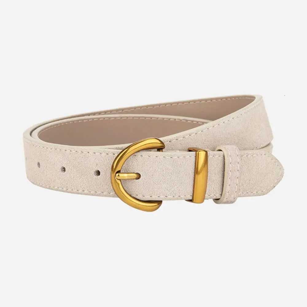Women Suede Leather Belt Casual Versatile Business Waist Strap Trendy Pin Buckle Waistband Luxury DesignXJ251023