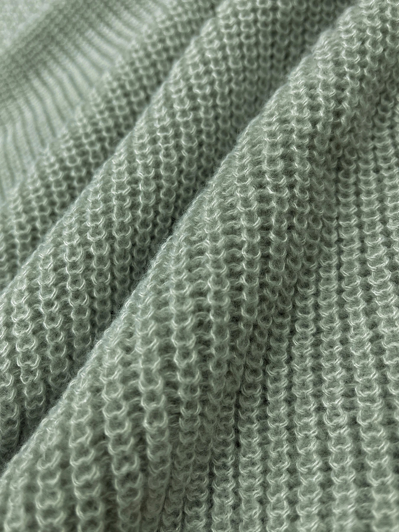 Womens Plain Bishop Sleeve V Neck Sweater Dress Elegant Long A Line Knit for Spring Fall Knitwear 251022