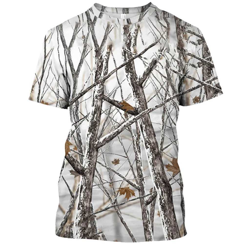 Jungle Camouflage Print Summer Mens ONeck Tshirt Casual Short Sleeve Oversized T Shirts Fashion Tee Tops Trend Men ClothingXJ251023