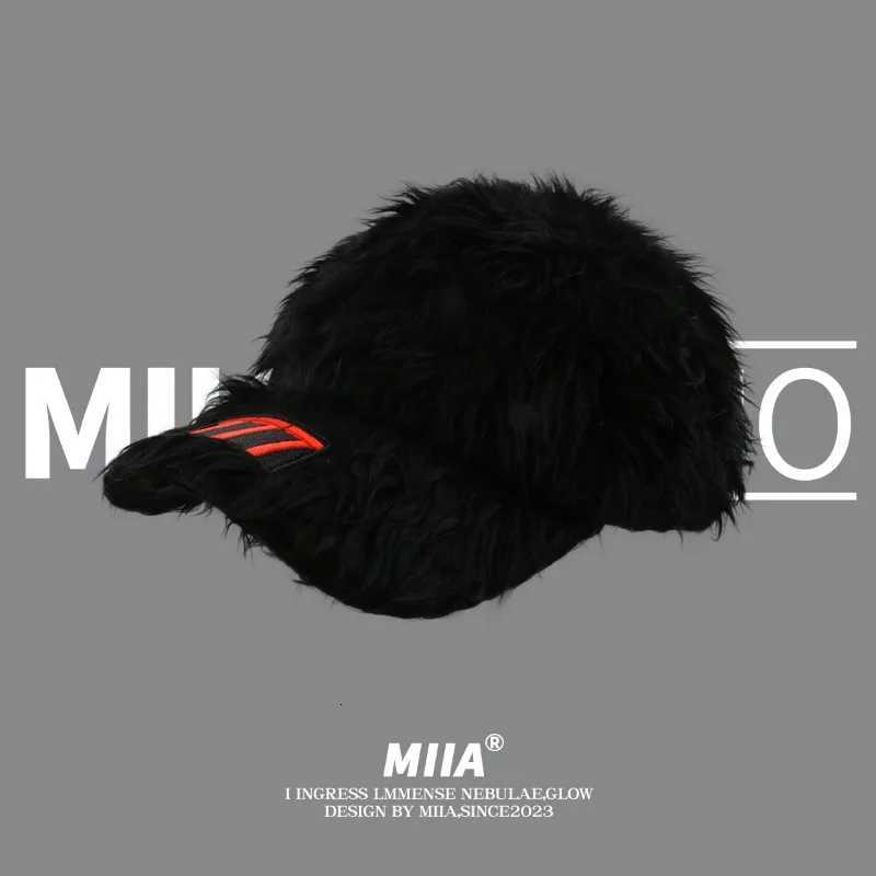 Ins Popar Long Fluff Baseball s for Men Winter Fashion broidery Digital Street Y2k Fashionab Niche Retro Wens HatsW251023