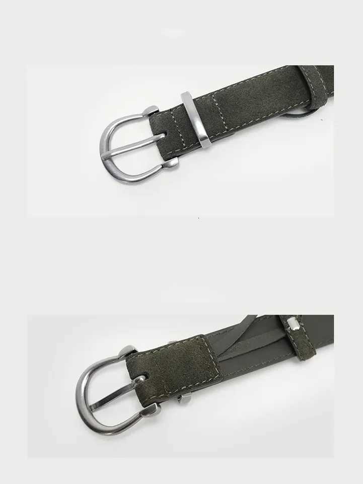 Fashion Suede Leather Belt for Women Stylish Versatile Adjustable Belts Vintage Alloy Buckle Waistband for Jeans DressXJ251023