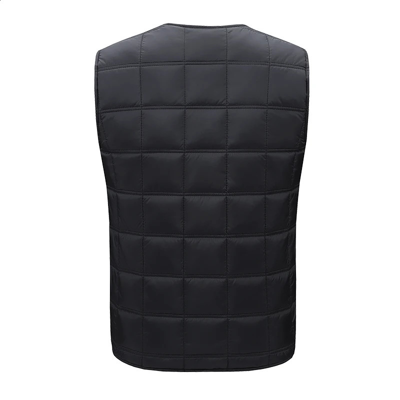 Winter Fashion Versatile 5Zone Intelligent Heating Vest For Men Outdoor Warmth Usb VNeck Waistcoat No Power Bank 251023
