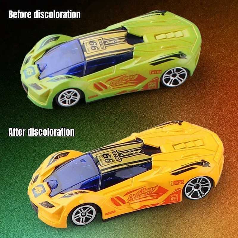 164 Magic Color Changing Racing Car Model Temperature Sensitive Inertia Pull Back Cars Toys CrashResistant Durable Boys GiftT251023