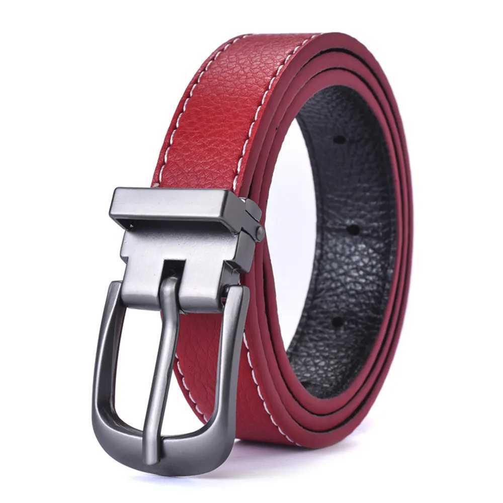 Unisex belt casual versatile simple black thin waist belt Korean style retro pin buckle jeans belt studentXJ251023