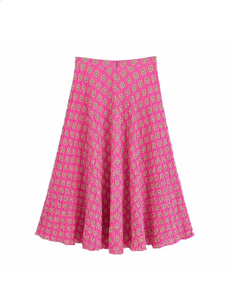 Womens 2025 Printed Maxi Skirts Set Sleeveless LaceUp Tank Top High Waist Baggy Skirt Boho Summer Beach Vacation Outfit 251016