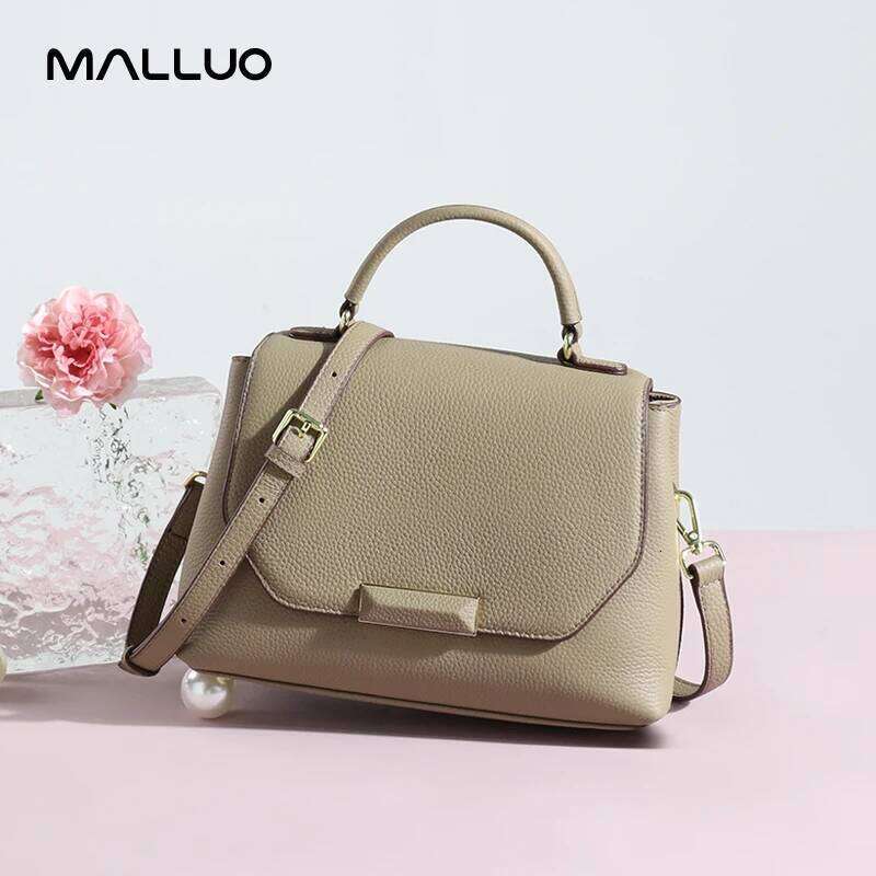 Cowhide Genuine Crossbody Bags Women's Casual and versatile leather handbag with a first layer of cowhide bag for Ladies