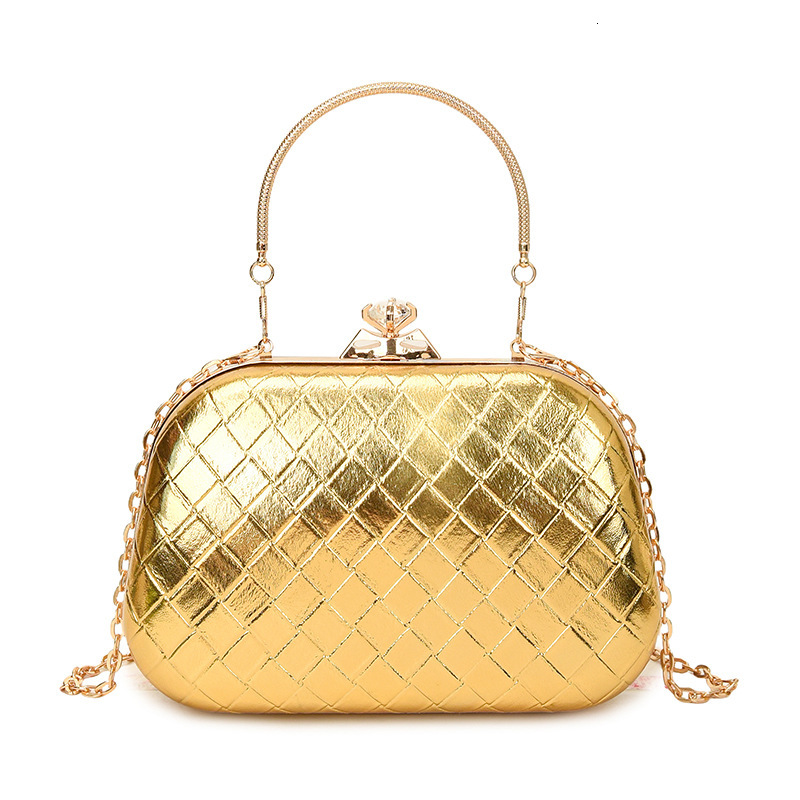 Luxury Brand Designer Bag New Track Women's Shoulder Bag 2025 New PU Woven Clip Chain Hardware Women's Handheld Crossbody Bag