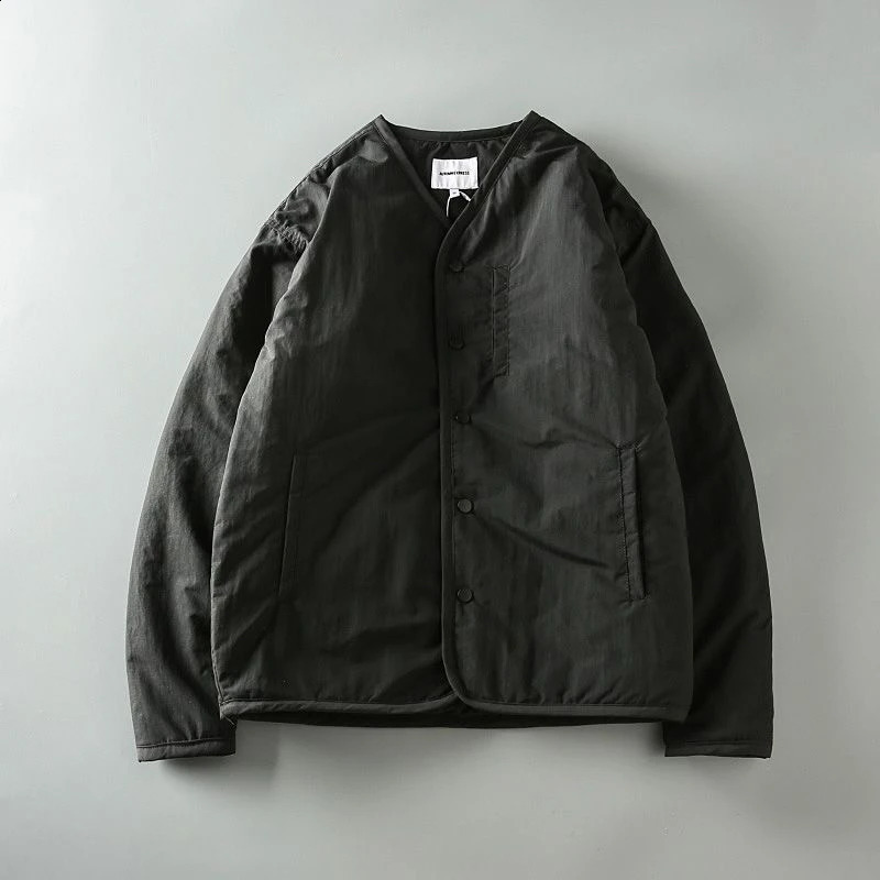 Thiened Cotton Jaet Mens Outdoor Leisure Sports Windproof Warmth Vne Open Cardigan Top Loose Fit Autumn Winter 251017