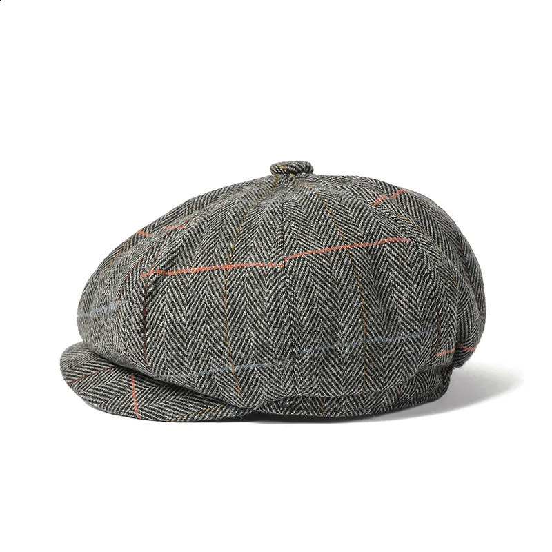 Autumn and Winter Polyester Print sboy Caps Flat ed Cap Men and Women Painter Beret Hats 145 251021