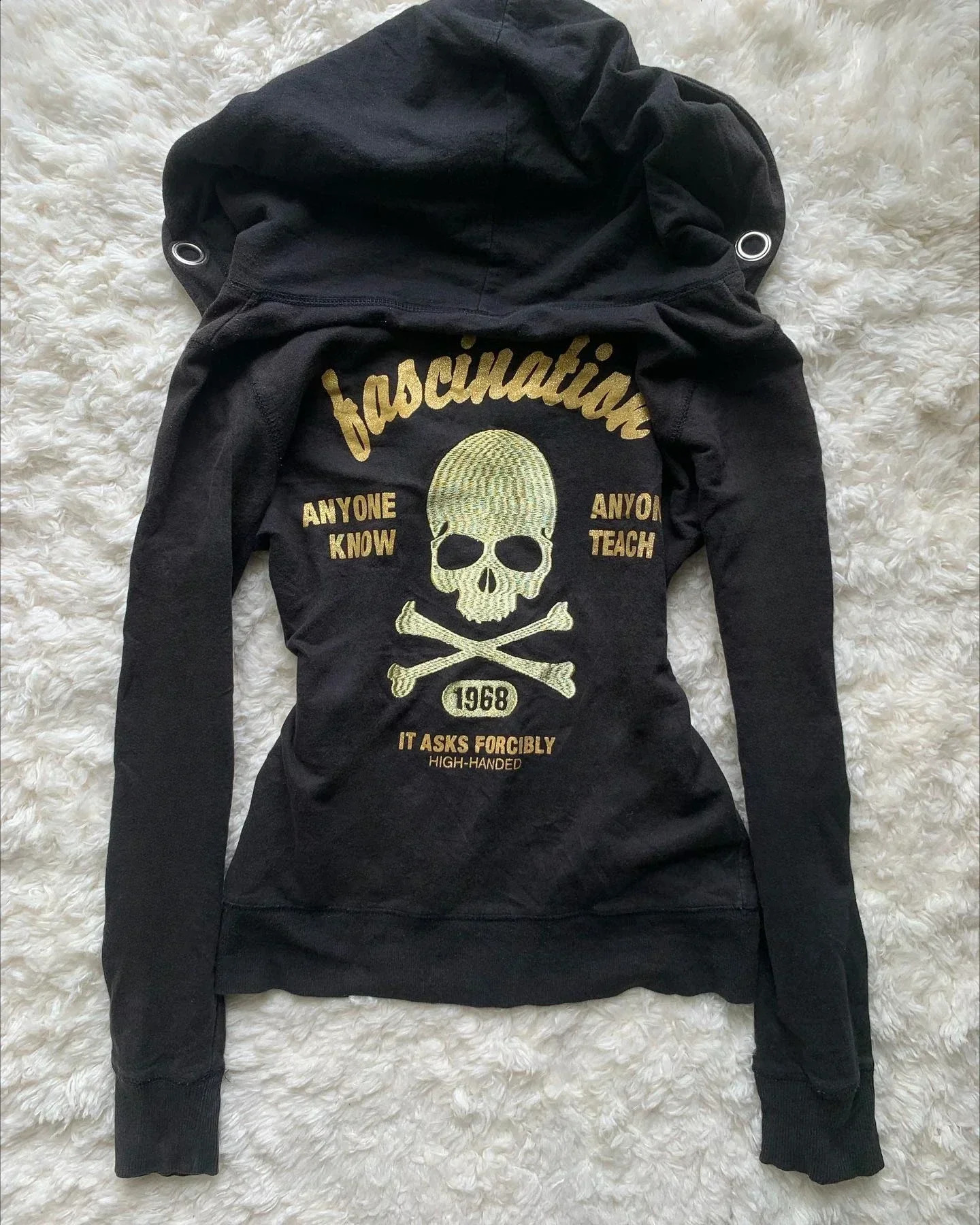 Streetwear Zipper Hoodie Mens Womens White Harajuku Gothic Vintage Letter Graphic Print Sweatshirts Casual Hip Hop Y2K Clothing 251022