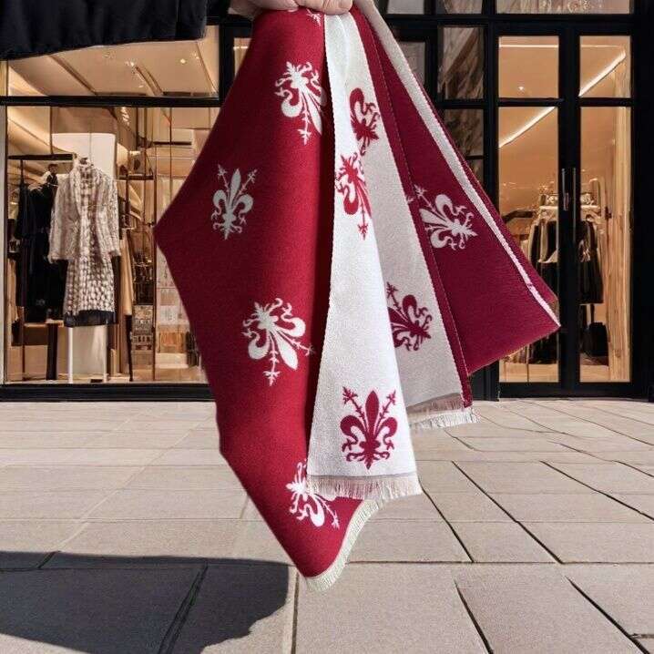 Scarf for Women Winter Style Florence Iris Shawl Thickened Versatile Double-Sided Warm Neck Warmer