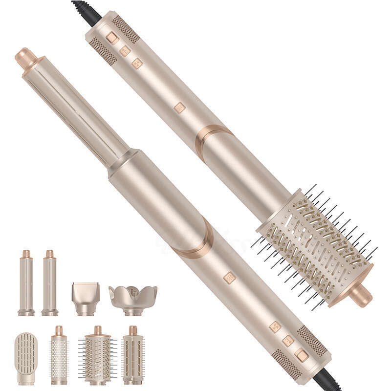 Well Known Brand Designer Ight-in-one anion foldable hot air comb multifunctional air curl high-speed hair dry curling iron