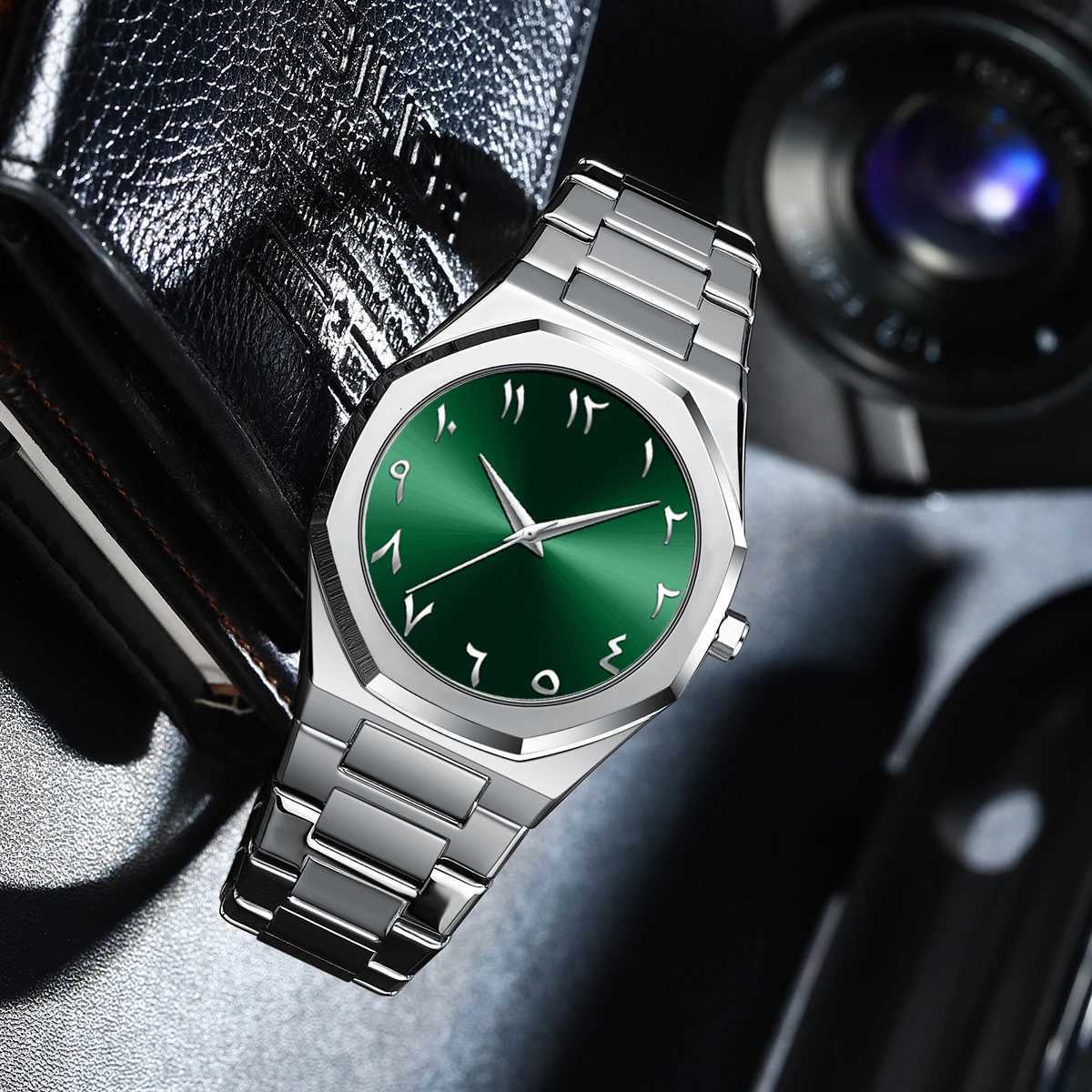 Modern Minimalist Personality Creative Allblack Mens Watch Arabic Digital Sports Leisure Quartz Watch Unique Design Watch 2025L251023