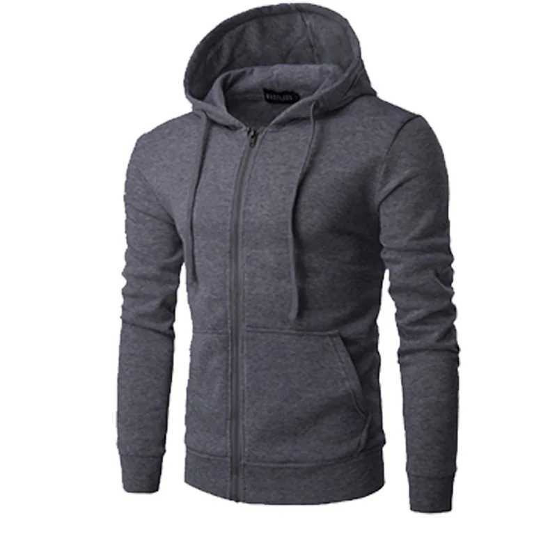 Autumn Men Sweatshirts Long Sleeve Jacket Hoodie Zipper Closure Jacket Male Hoodies Sweatshirt Slim Fit Male ClothingT251023