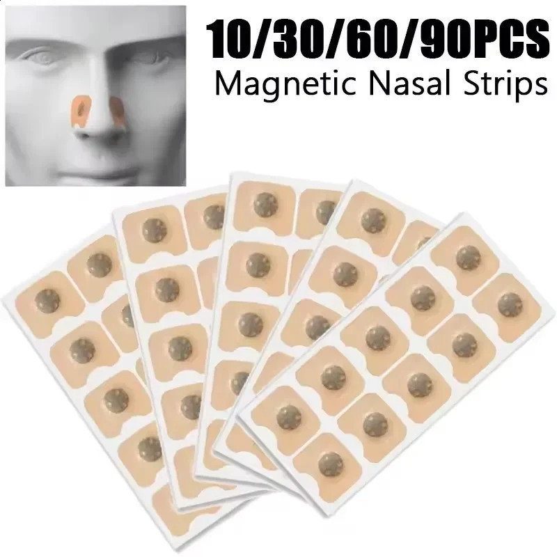 306090120Pcs Outdoor Camping Hiking nasal Magnetic Suction Iron Nasal Strips rxtension tape tool nose patches 251013