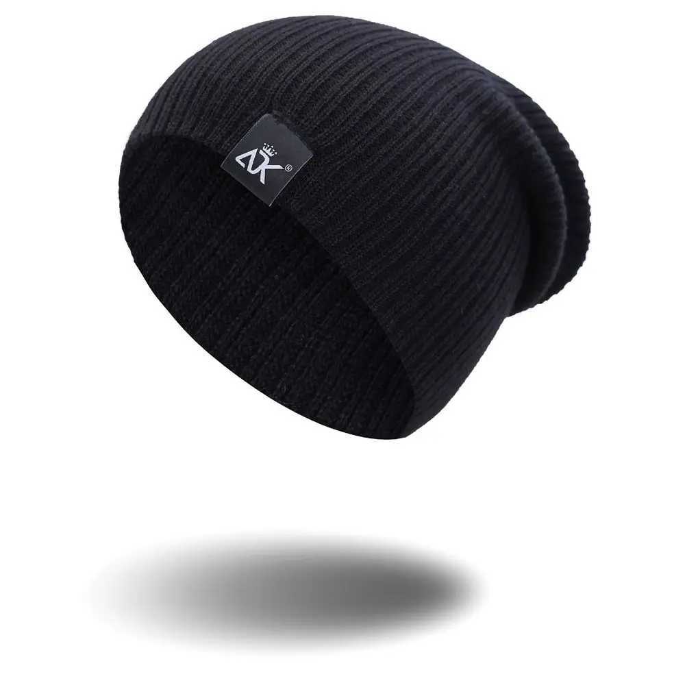 Autumn Winter New Beanies for Wen Men Warm Knitted Hats Fa Baggy Warmer Bonnet Ladies Soft CfortabW251023