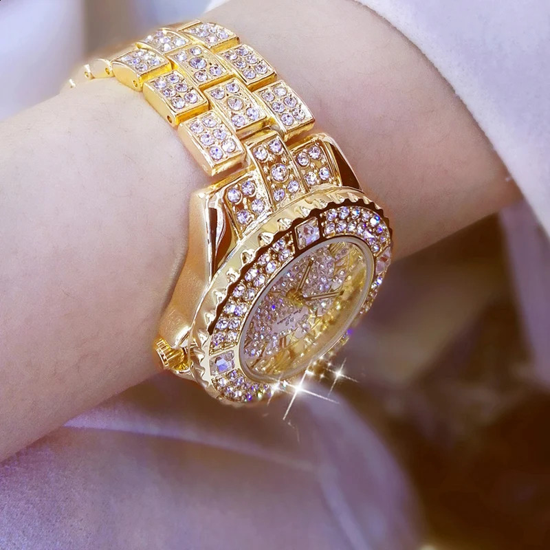 Women Watches Diamond Gold Watch Ladies Wrist Watches Rhinestone Womens Bracelet Watches Female Relogio Feminino 251021