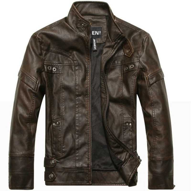 Mens Leather Jackets Autumn Winter Male Classic Motorcycle High Quality PU Leather Jacket Casual Jaqueta De Couro Masculin 5XL W251023
