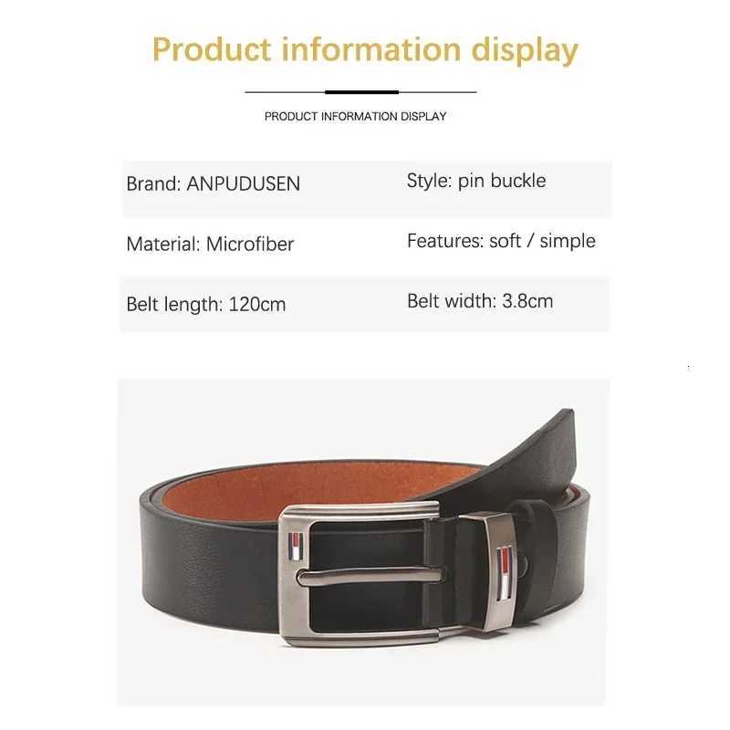Man Belt Luxury Designer Brand High Quality Men Belt Male PU Leather Belt Men Alloy Pin Buckle Jeans Waistband Waist StrapsXJ251023