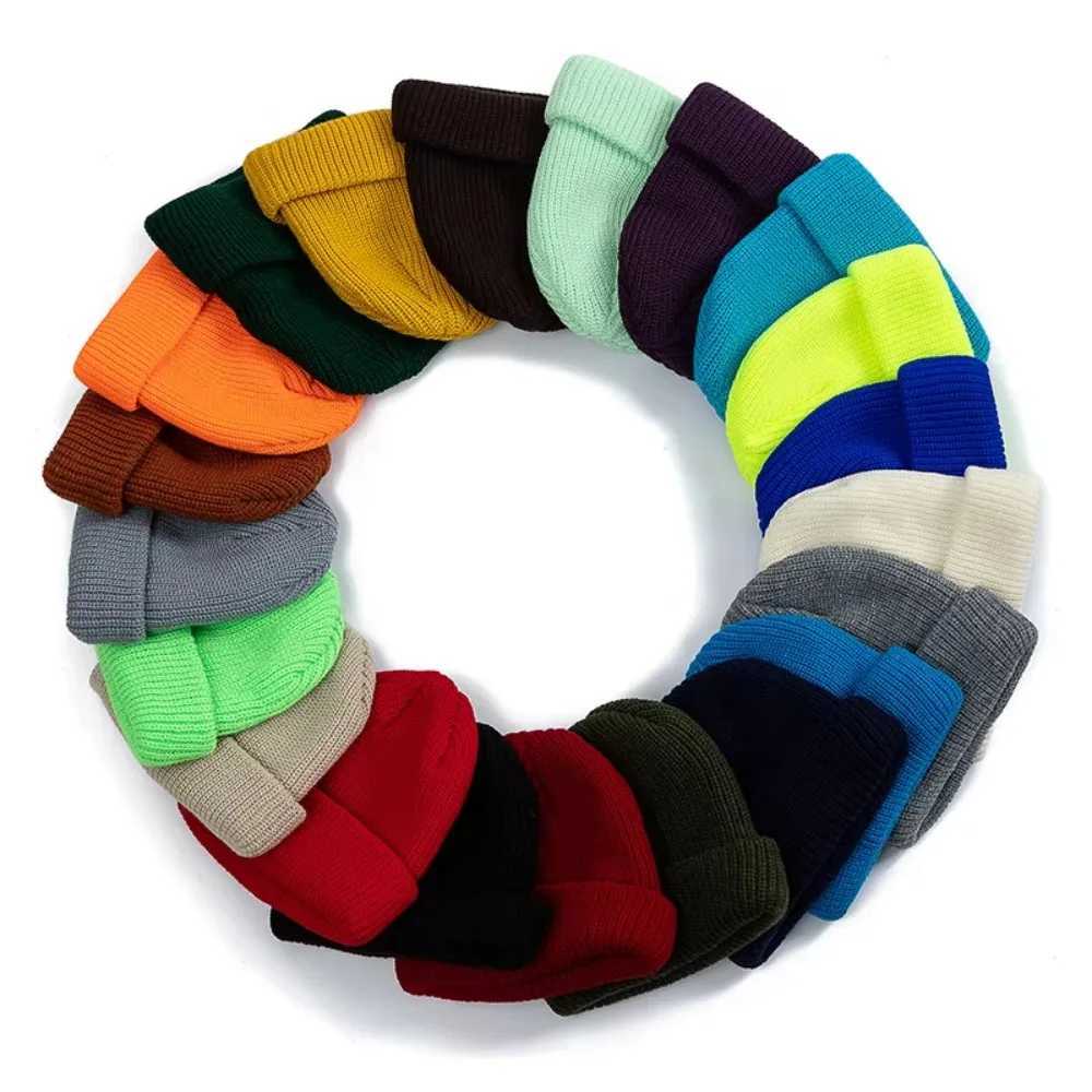 1pc Winter Warm Kids Knitted Hatoutdoor Solid Color Warm Woolen Beanie Caps for Boys and GirlsSuitable for Outdoor Daily WearXJ251023