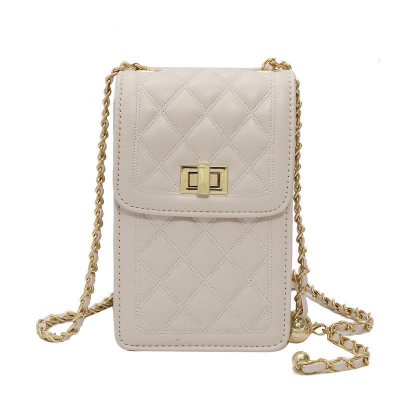 Luxury Brand Designer Bag Style Phone Bag For Women 2024 New Crossbody Fashion Quilted Small Gold Ball Chain Bag Single Shoulder Ladies Small Bag